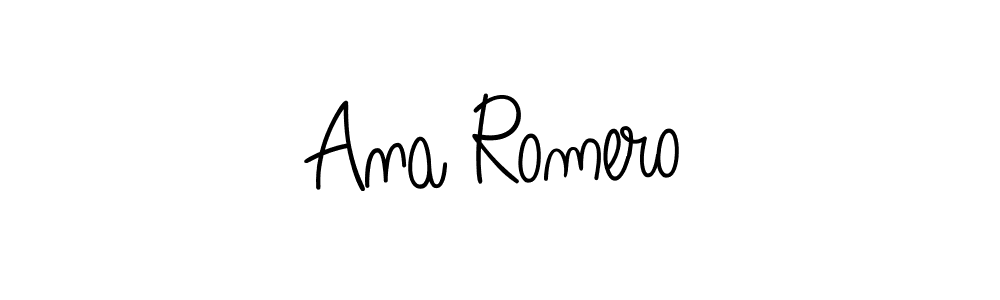 Design your own signature with our free online signature maker. With this signature software, you can create a handwritten (Angelique-Rose-font-FFP) signature for name Ana Romero. Ana Romero signature style 5 images and pictures png