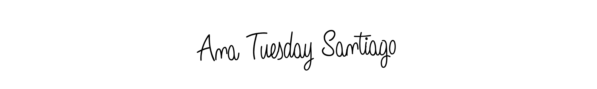 Once you've used our free online signature maker to create your best signature Angelique-Rose-font-FFP style, it's time to enjoy all of the benefits that Ana Tuesday Santiago name signing documents. Ana Tuesday Santiago signature style 5 images and pictures png
