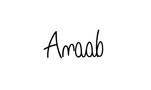 Also You can easily find your signature by using the search form. We will create Anaab name handwritten signature images for you free of cost using Angelique-Rose-font-FFP sign style. Anaab signature style 5 images and pictures png