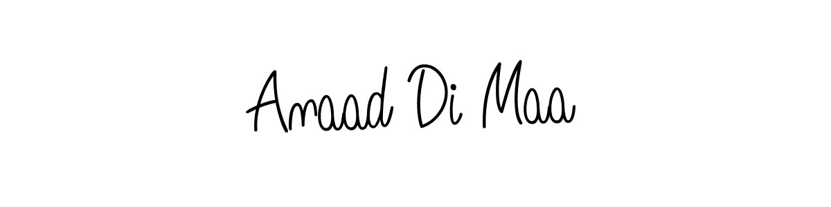 The best way (Angelique-Rose-font-FFP) to make a short signature is to pick only two or three words in your name. The name Anaad Di Maa include a total of six letters. For converting this name. Anaad Di Maa signature style 5 images and pictures png
