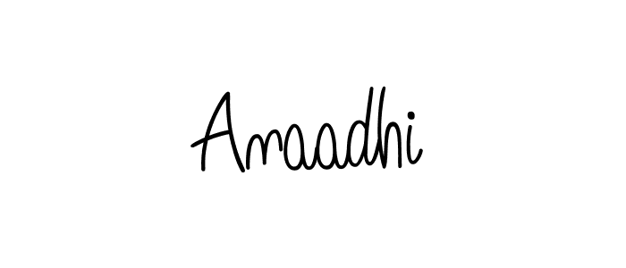 Design your own signature with our free online signature maker. With this signature software, you can create a handwritten (Angelique-Rose-font-FFP) signature for name Anaadhi. Anaadhi signature style 5 images and pictures png