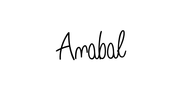 The best way (Angelique-Rose-font-FFP) to make a short signature is to pick only two or three words in your name. The name Anabal include a total of six letters. For converting this name. Anabal signature style 5 images and pictures png