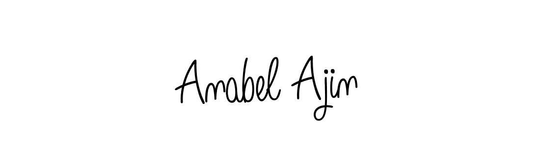 Anabel Ajin stylish signature style. Best Handwritten Sign (Angelique-Rose-font-FFP) for my name. Handwritten Signature Collection Ideas for my name Anabel Ajin. Anabel Ajin signature style 5 images and pictures png