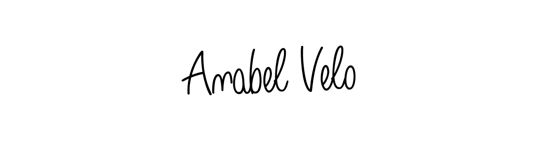 Make a beautiful signature design for name Anabel Velo. With this signature (Angelique-Rose-font-FFP) style, you can create a handwritten signature for free. Anabel Velo signature style 5 images and pictures png