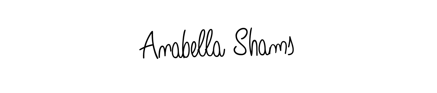 Create a beautiful signature design for name Anabella Shams. With this signature (Angelique-Rose-font-FFP) fonts, you can make a handwritten signature for free. Anabella Shams signature style 5 images and pictures png