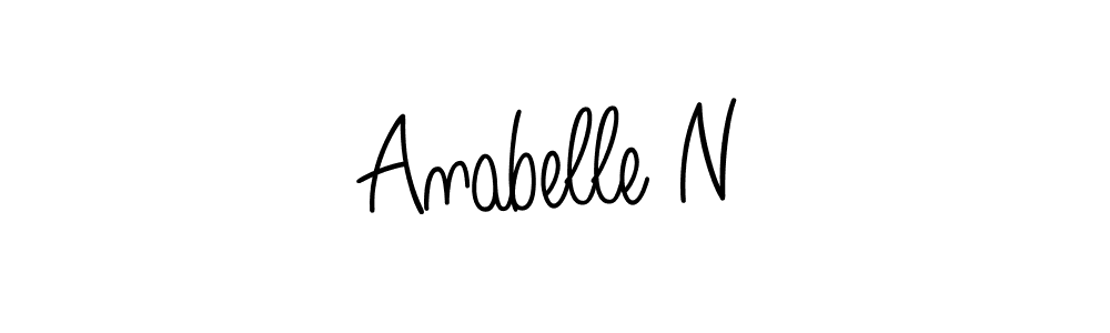 Create a beautiful signature design for name Anabelle N. With this signature (Angelique-Rose-font-FFP) fonts, you can make a handwritten signature for free. Anabelle N signature style 5 images and pictures png