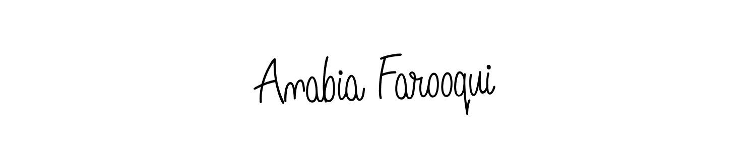 Here are the top 10 professional signature styles for the name Anabia Farooqui. These are the best autograph styles you can use for your name. Anabia Farooqui signature style 5 images and pictures png