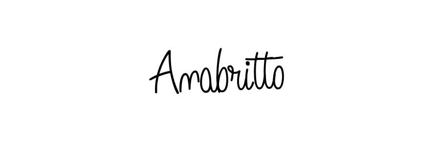 Also we have Anabritto name is the best signature style. Create professional handwritten signature collection using Angelique-Rose-font-FFP autograph style. Anabritto signature style 5 images and pictures png