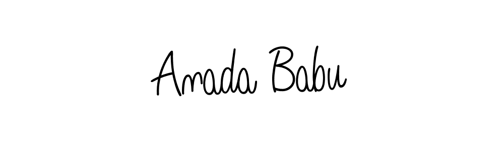 Create a beautiful signature design for name Anada Babu. With this signature (Angelique-Rose-font-FFP) fonts, you can make a handwritten signature for free. Anada Babu signature style 5 images and pictures png