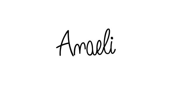 Make a beautiful signature design for name Anaeli. With this signature (Angelique-Rose-font-FFP) style, you can create a handwritten signature for free. Anaeli signature style 5 images and pictures png