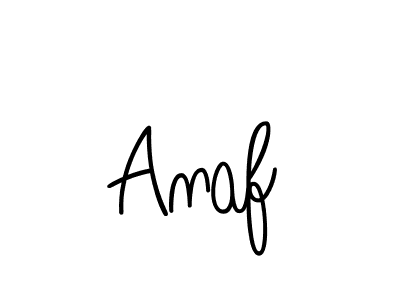 Use a signature maker to create a handwritten signature online. With this signature software, you can design (Angelique-Rose-font-FFP) your own signature for name Anaf. Anaf signature style 5 images and pictures png