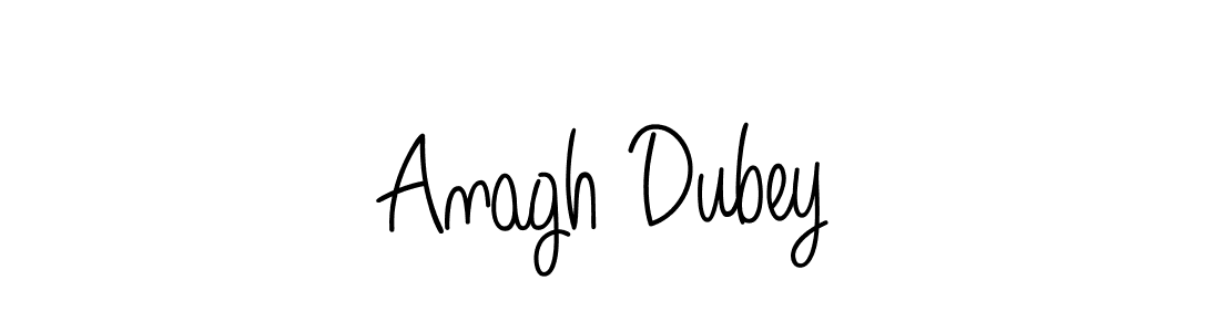 Design your own signature with our free online signature maker. With this signature software, you can create a handwritten (Angelique-Rose-font-FFP) signature for name Anagh Dubey. Anagh Dubey signature style 5 images and pictures png