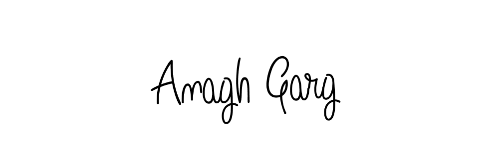 Design your own signature with our free online signature maker. With this signature software, you can create a handwritten (Angelique-Rose-font-FFP) signature for name Anagh Garg. Anagh Garg signature style 5 images and pictures png