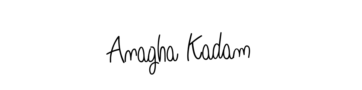 Anagha Kadam stylish signature style. Best Handwritten Sign (Angelique-Rose-font-FFP) for my name. Handwritten Signature Collection Ideas for my name Anagha Kadam. Anagha Kadam signature style 5 images and pictures png
