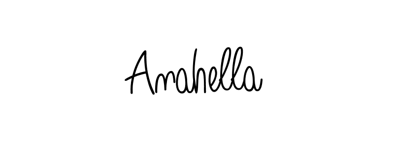 Design your own signature with our free online signature maker. With this signature software, you can create a handwritten (Angelique-Rose-font-FFP) signature for name Anahella. Anahella signature style 5 images and pictures png