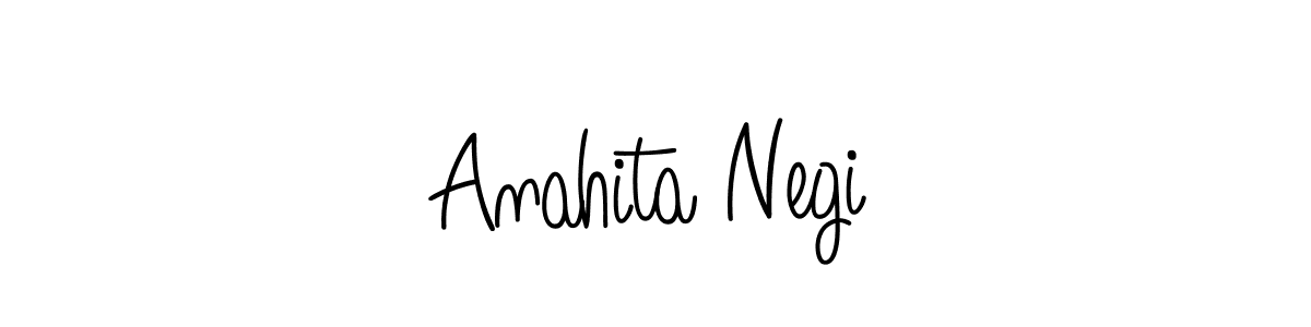 Anahita Negi stylish signature style. Best Handwritten Sign (Angelique-Rose-font-FFP) for my name. Handwritten Signature Collection Ideas for my name Anahita Negi. Anahita Negi signature style 5 images and pictures png