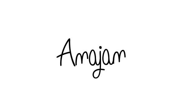 How to make Anajan name signature. Use Angelique-Rose-font-FFP style for creating short signs online. This is the latest handwritten sign. Anajan signature style 5 images and pictures png