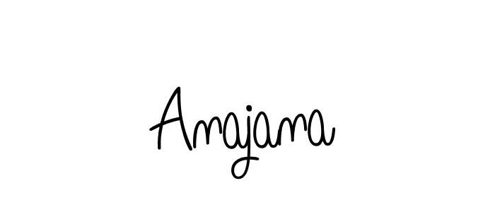 Use a signature maker to create a handwritten signature online. With this signature software, you can design (Angelique-Rose-font-FFP) your own signature for name Anajana. Anajana signature style 5 images and pictures png