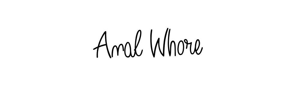 Make a beautiful signature design for name Anal Whore. With this signature (Angelique-Rose-font-FFP) style, you can create a handwritten signature for free. Anal Whore signature style 5 images and pictures png