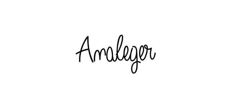 Create a beautiful signature design for name Analeger. With this signature (Angelique-Rose-font-FFP) fonts, you can make a handwritten signature for free. Analeger signature style 5 images and pictures png