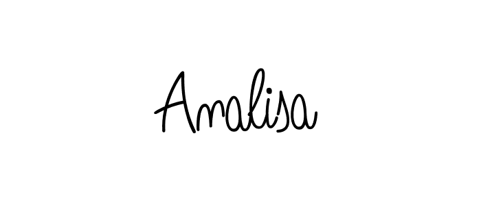 Create a beautiful signature design for name Analisa. With this signature (Angelique-Rose-font-FFP) fonts, you can make a handwritten signature for free. Analisa signature style 5 images and pictures png