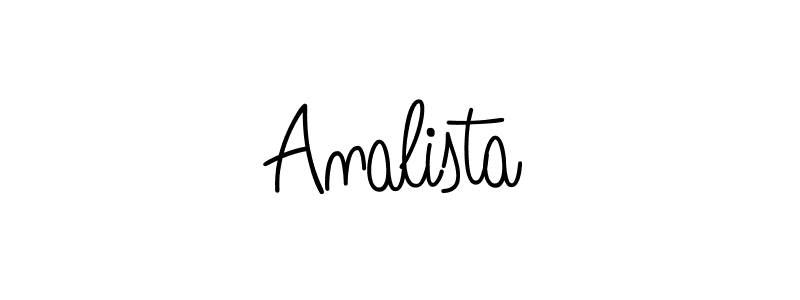 Analista stylish signature style. Best Handwritten Sign (Angelique-Rose-font-FFP) for my name. Handwritten Signature Collection Ideas for my name Analista. Analista signature style 5 images and pictures png