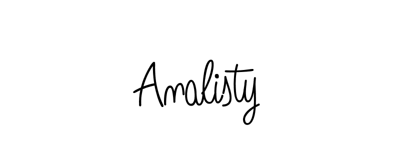 Once you've used our free online signature maker to create your best signature Angelique-Rose-font-FFP style, it's time to enjoy all of the benefits that Analisty name signing documents. Analisty signature style 5 images and pictures png