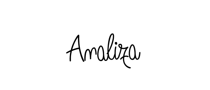 How to make Analiza signature? Angelique-Rose-font-FFP is a professional autograph style. Create handwritten signature for Analiza name. Analiza signature style 5 images and pictures png