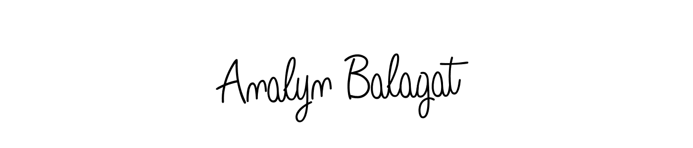 Create a beautiful signature design for name Analyn Balagat. With this signature (Angelique-Rose-font-FFP) fonts, you can make a handwritten signature for free. Analyn Balagat signature style 5 images and pictures png