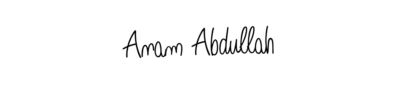 How to make Anam Abdullah signature? Angelique-Rose-font-FFP is a professional autograph style. Create handwritten signature for Anam Abdullah name. Anam Abdullah signature style 5 images and pictures png