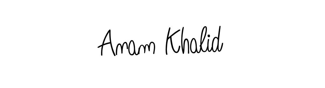 if you are searching for the best signature style for your name Anam Khalid. so please give up your signature search. here we have designed multiple signature styles  using Angelique-Rose-font-FFP. Anam Khalid signature style 5 images and pictures png