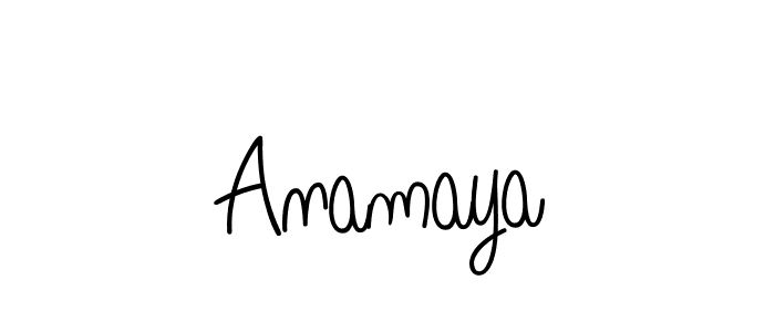 Also we have Anamaya name is the best signature style. Create professional handwritten signature collection using Angelique-Rose-font-FFP autograph style. Anamaya signature style 5 images and pictures png