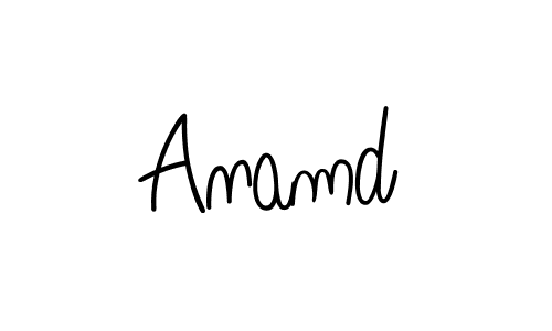 Anamd stylish signature style. Best Handwritten Sign (Angelique-Rose-font-FFP) for my name. Handwritten Signature Collection Ideas for my name Anamd. Anamd signature style 5 images and pictures png