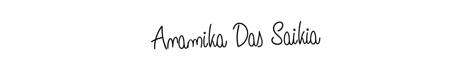 Design your own signature with our free online signature maker. With this signature software, you can create a handwritten (Angelique-Rose-font-FFP) signature for name Anamika Das Saikia. Anamika Das Saikia signature style 5 images and pictures png