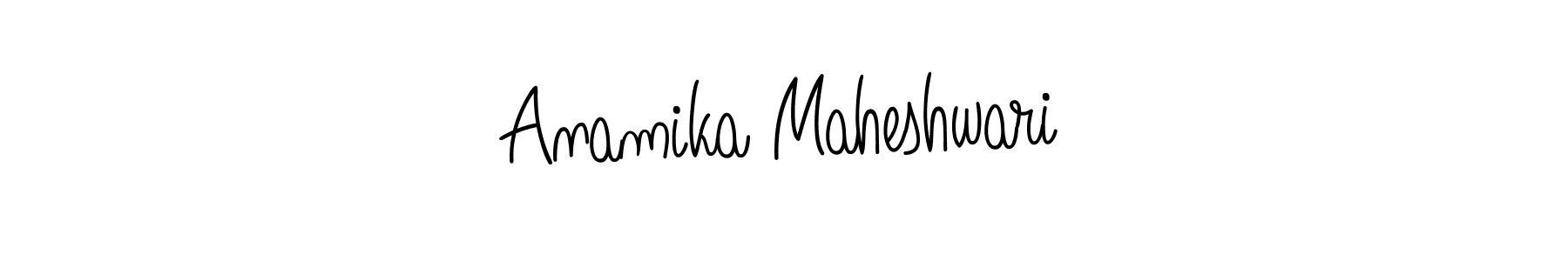 Make a short Anamika Maheshwari signature style. Manage your documents anywhere anytime using Angelique-Rose-font-FFP. Create and add eSignatures, submit forms, share and send files easily. Anamika Maheshwari signature style 5 images and pictures png