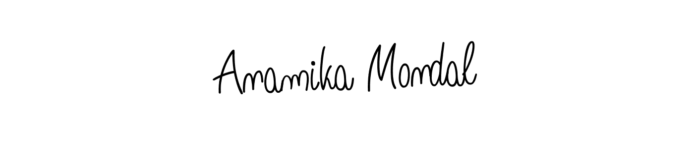 Anamika Mondal stylish signature style. Best Handwritten Sign (Angelique-Rose-font-FFP) for my name. Handwritten Signature Collection Ideas for my name Anamika Mondal. Anamika Mondal signature style 5 images and pictures png