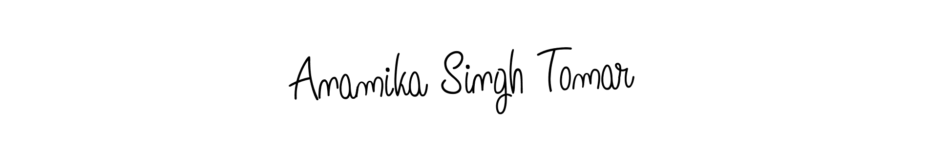 Create a beautiful signature design for name Anamika Singh Tomar. With this signature (Angelique-Rose-font-FFP) fonts, you can make a handwritten signature for free. Anamika Singh Tomar signature style 5 images and pictures png