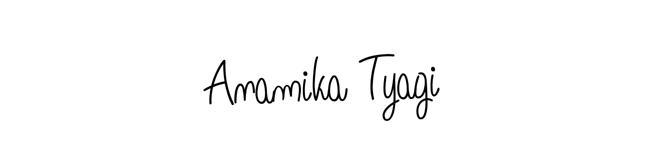 Design your own signature with our free online signature maker. With this signature software, you can create a handwritten (Angelique-Rose-font-FFP) signature for name Anamika Tyagi. Anamika Tyagi signature style 5 images and pictures png