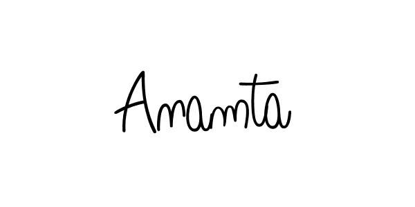 Make a beautiful signature design for name Anamta. Use this online signature maker to create a handwritten signature for free. Anamta signature style 5 images and pictures png