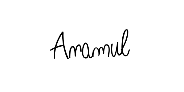 You should practise on your own different ways (Angelique-Rose-font-FFP) to write your name (Anamul) in signature. don't let someone else do it for you. Anamul signature style 5 images and pictures png