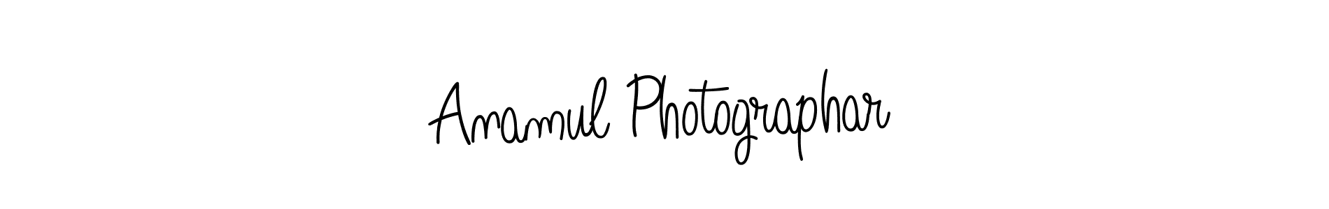 Anamul Photographar stylish signature style. Best Handwritten Sign (Angelique-Rose-font-FFP) for my name. Handwritten Signature Collection Ideas for my name Anamul Photographar. Anamul Photographar signature style 5 images and pictures png