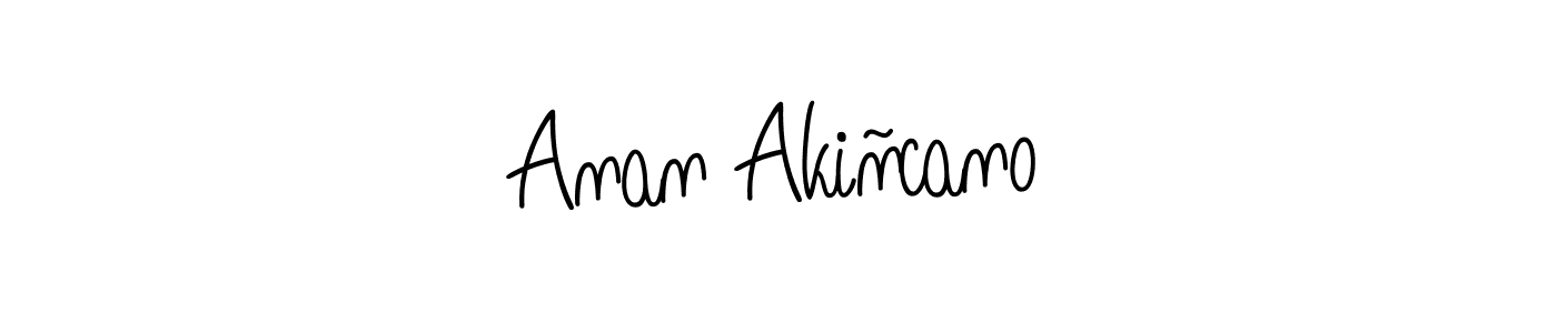 Anan Akiñcano stylish signature style. Best Handwritten Sign (Angelique-Rose-font-FFP) for my name. Handwritten Signature Collection Ideas for my name Anan Akiñcano. Anan Akiñcano signature style 5 images and pictures png