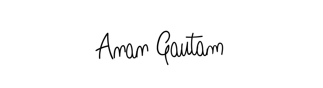 You can use this online signature creator to create a handwritten signature for the name Anan Gautam. This is the best online autograph maker. Anan Gautam signature style 5 images and pictures png