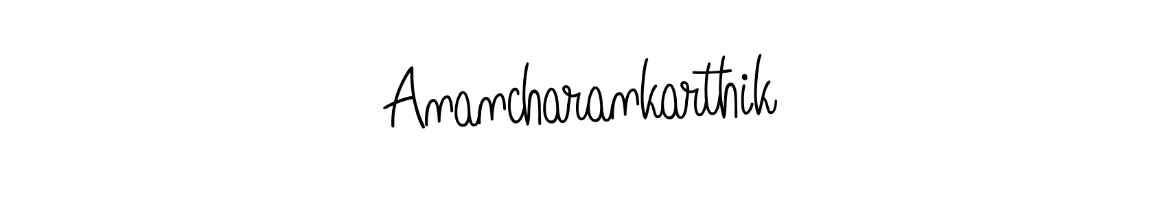 if you are searching for the best signature style for your name Anancharankarthik. so please give up your signature search. here we have designed multiple signature styles  using Angelique-Rose-font-FFP. Anancharankarthik signature style 5 images and pictures png