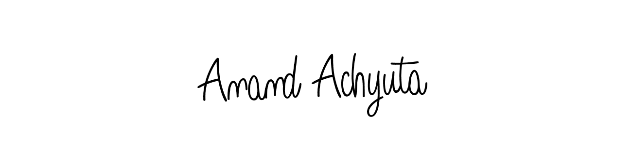 Make a beautiful signature design for name Anand Achyuta. With this signature (Angelique-Rose-font-FFP) style, you can create a handwritten signature for free. Anand Achyuta signature style 5 images and pictures png