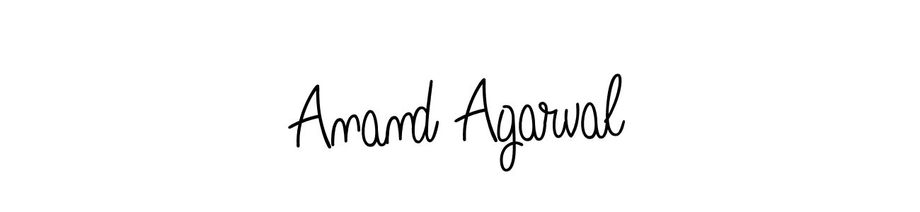 You should practise on your own different ways (Angelique-Rose-font-FFP) to write your name (Anand Agarval) in signature. don't let someone else do it for you. Anand Agarval signature style 5 images and pictures png