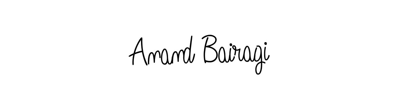 How to make Anand Bairagi name signature. Use Angelique-Rose-font-FFP style for creating short signs online. This is the latest handwritten sign. Anand Bairagi signature style 5 images and pictures png