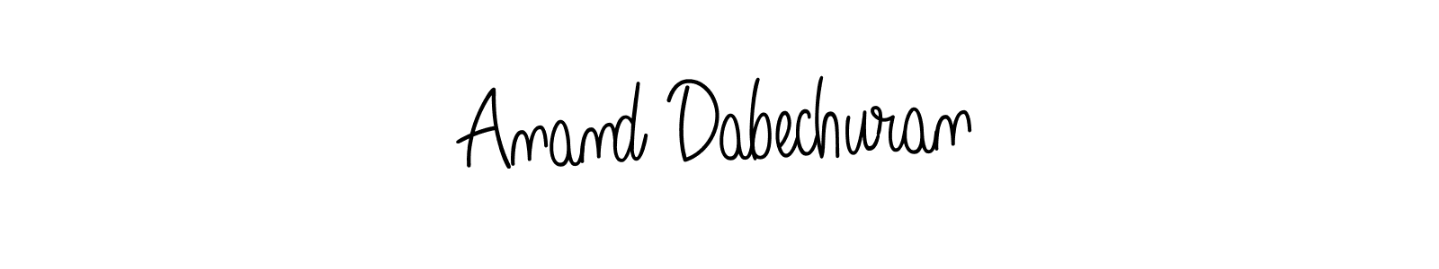 Use a signature maker to create a handwritten signature online. With this signature software, you can design (Angelique-Rose-font-FFP) your own signature for name Anand Dabechuran. Anand Dabechuran signature style 5 images and pictures png