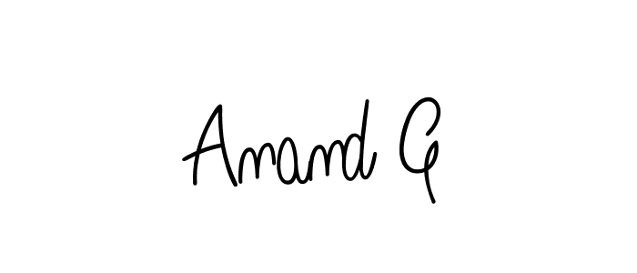 Anand G stylish signature style. Best Handwritten Sign (Angelique-Rose-font-FFP) for my name. Handwritten Signature Collection Ideas for my name Anand G. Anand G signature style 5 images and pictures png