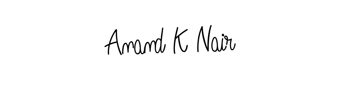 You can use this online signature creator to create a handwritten signature for the name Anand K Nair. This is the best online autograph maker. Anand K Nair signature style 5 images and pictures png